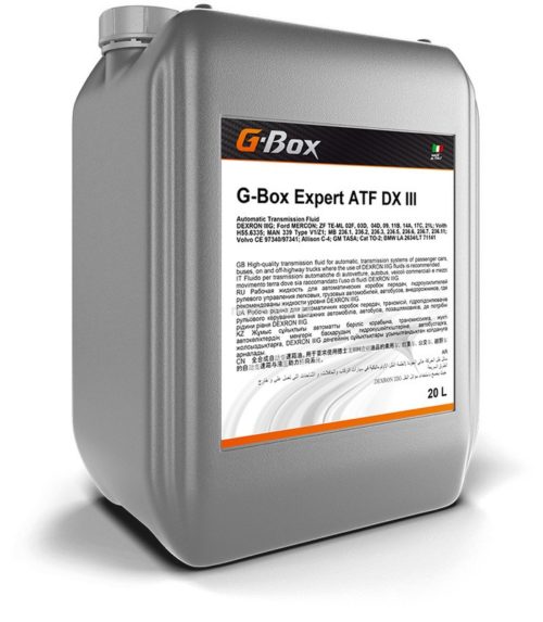 Масло трансмиссионное Gazpromneft G-Box Expert ATF DX III (17,5 кг, 20 л.)
