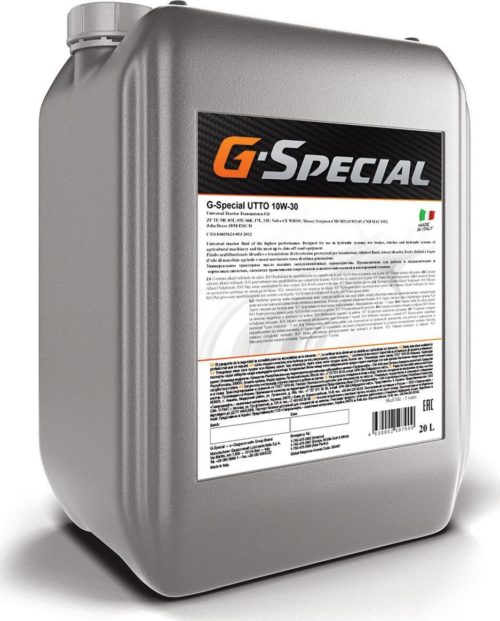 Масло трансмиссионно-гидравлическое Gazpromneft G-Special STOU 10/30 API CG-4/GL-4 (17,81 кг, 20 л.)