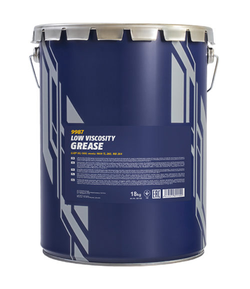 Смазка литиево-кальциевая пластичная MANNOL Li-EP 00/000 Low Viscosity Grease (18 кг.)