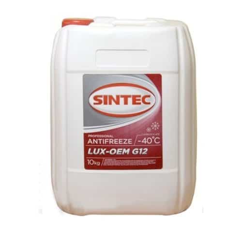 Антифриз Sintec Luxe G-12 Red концентрат (10 кг.)