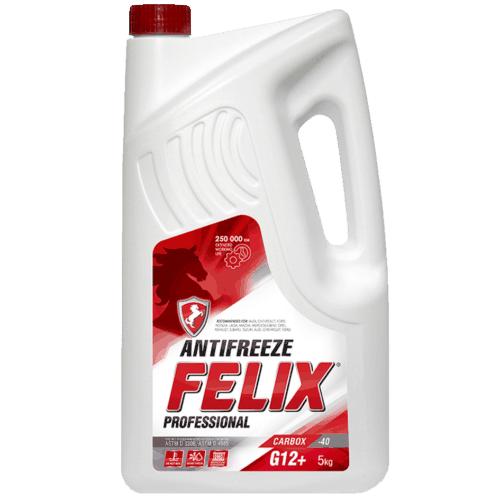 Антифриз Felix Carbox G12+ красный (5 кг.)
