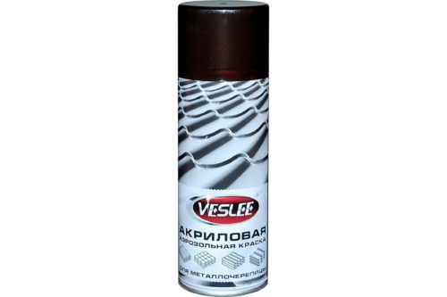 Краска аэрозольная Veslee RAL 8017 шоколадно-коричневая (0,520 л.) ED8017