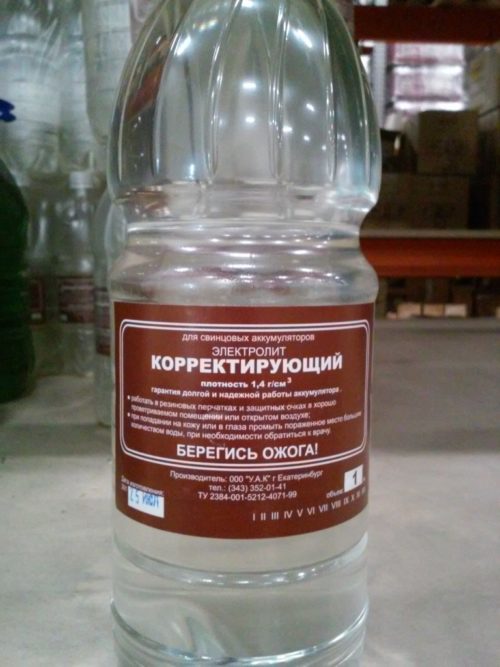 Электролит УАК 1,40 корректирующий (1 л.)
