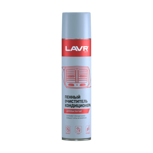 Очиститель кондиционера пенный Lavr Антибактериальный (0,4 л.) Ln1750
