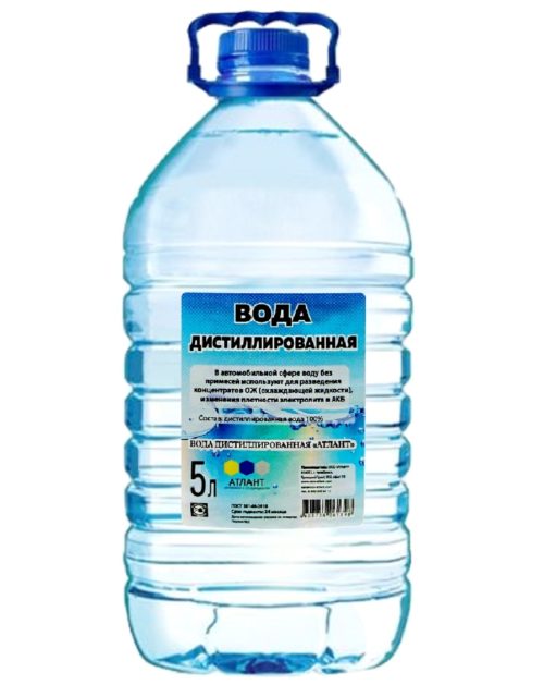 Вода дистиллированная (5 л.)