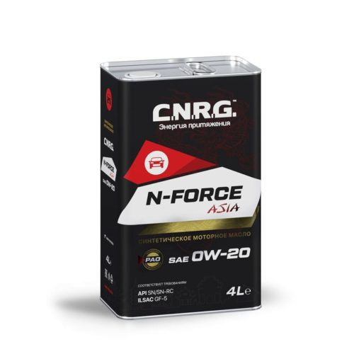 Масло моторное C.N.R.G. N-Force Asia PAO 0/20 API SN-RC ILSAC GF-5 (4 л.)