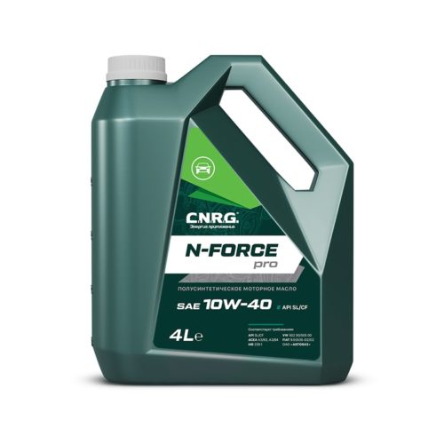 Масло моторное C.N.R.G. N-Force Pro 10/40 API SL/CF ACEA A3/B4 (4 л.) пласт.