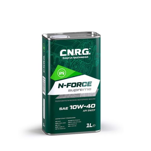Масло моторное C.N.R.G. N-Force Supreme 10/40 API SN/CF ACEA A3/B4 (1 л.)