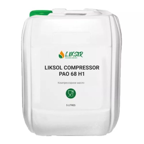 Масло компрессорное пищевое Liksir Liksol Compressor PAO 68 H1 (5 л.)