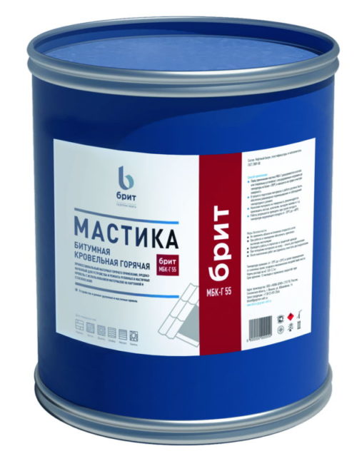 Мастика битумная кровельная горячая МБК-Г-55 (мешок 20 кг.) ГОСТ 2889-80