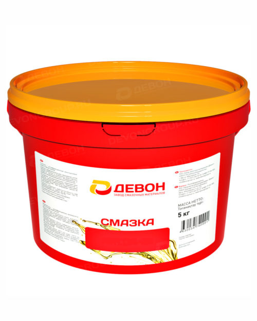 Смазка антифрикционная кальциевая Devon Солидол С (5 кг.)