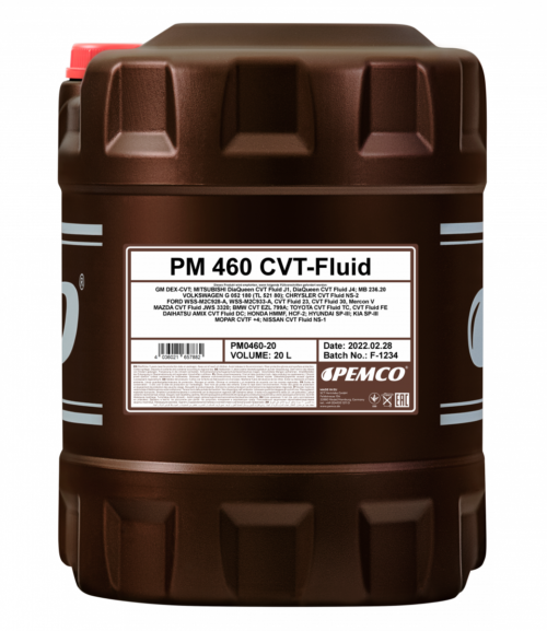 Масло трансмиссионное Pemco 460 CVT Fluid (20 л.)